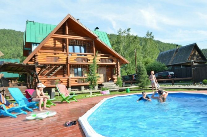 Иолго база отдыха с бассейном